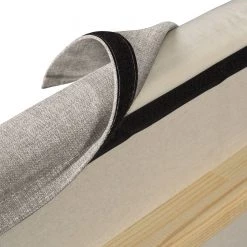 Studio Copenhagen Lit capitonné Nathan - Tissu Meave: Gris - 180 x 200cm -Lits & literie Soldes 1000293790 210930 15212000370 DETAILS P000000001000293790