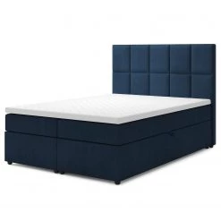 Loftscape Lit boxspring Fira - Bleu - 140 x 200cm -Lits & literie Soldes 1000294417 220223 050 DETAILS P000000001000294417