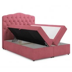 Loftscape Lit boxspring Miriam - Rose - 140 x 200cm -Lits & literie Soldes 1000294456 220223 030 DETAILS P000000001000294456