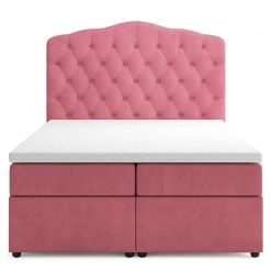Loftscape Lit boxspring Miriam - Rose - 140 x 200cm -Lits & literie Soldes 1000294456 220223 035 DETAILS P000000001000294456
