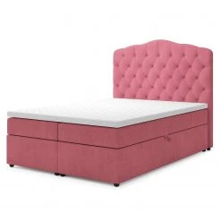 Loftscape Lit boxspring Miriam - Rose - 140 x 200cm -Lits & literie Soldes 1000294456 220223 050 DETAILS P000000001000294456