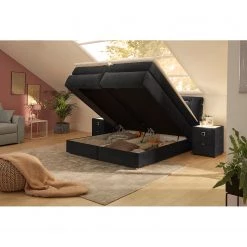 Loftscape Lit boxspring Michel - Noir -Lits & literie Soldes 1000297591 211005 14310900044 MOOD DETAILS P000000001000297591 mood