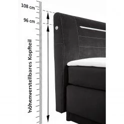 Loftscape Lit boxspring Michel - Noir -Lits & literie Soldes 1000297591 211005 14313000090 DETAILS P000000001000297591