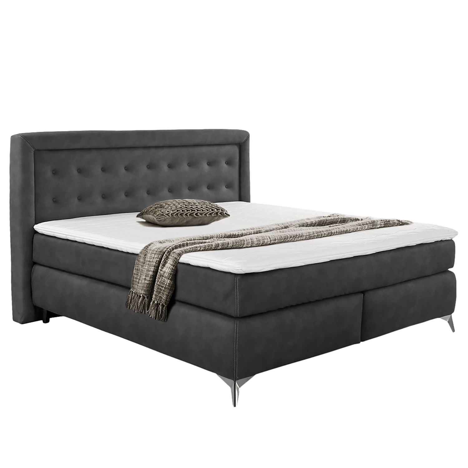 Loftscape Lit boxspring Stettin - Anthracite - D3 medium 1 Loftscape Lit boxspring Stettin - Anthracite - D3 medium