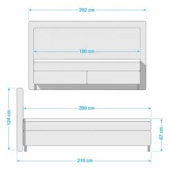 Loftscape Lit boxspring Stettin - Anthracite - D3 medium 7 Loftscape Lit boxspring Stettin - Anthracite - D3 medium -Lits & literie Soldes 1000297599 211229 1408110000506 SKETCH DETAILS P000000001000297599 sketch