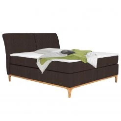 Loftscape Lit boxspring Juno - Tissu Cary: Espresso - 160 x 200cm - Matelas double D3/D4