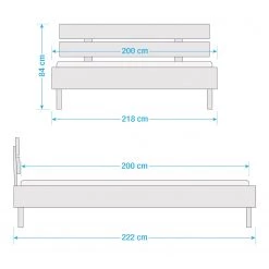Red Living Lit en bois massif Gillen I - 200 x 200cm 9 Red Living Lit en bois massif Gillen I - 200 x 200cm -Lits & literie Soldes 1000300451 211021 110807000557 SKETCH DETAILS P000000001000300451 sketch