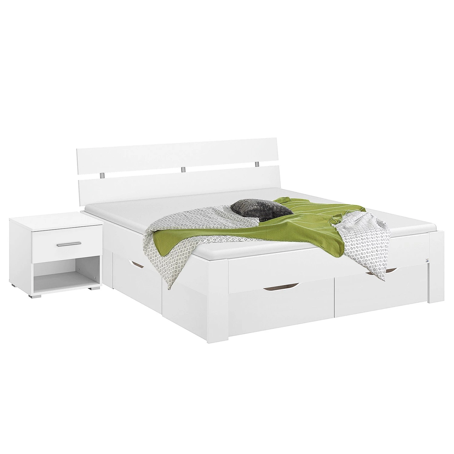 Rauch Blue Lit avec tiroirs et chevets Ryba II 1 Rauch Blue Lit avec tiroirs et chevets Ryba II