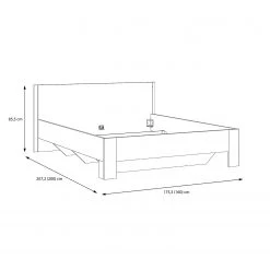 Loftscape Lit Thornton -Lits & literie Soldes 1000311700 211126 150051000572 SKETCH DETAILS P000000001000311700 sketch