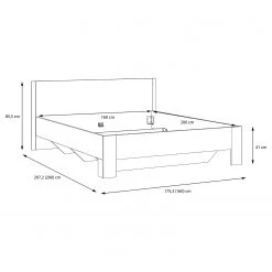 Loftscape Lit Thornton -Lits & literie Soldes 1000311700 211126 150051000574 SKETCH DETAILS P000000001000311700 sketch