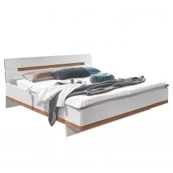 Wimex Lit Gibraltar I - Imitation chêne Artisan / Blanc - 160 x 200cm