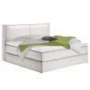 Lit boxspring Kinx - Tissu KINX : Blanc - 160 x 200cm - D3 medium - 130 cm