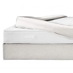 Lit boxspring Kinx - Tissu KINX : Blanc - 160 x 200cm - D3 medium - 130 cm -Lits & literie Soldes 1000315069 211223 18141900349 DETAILS P000000001000315069