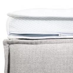 Lit boxspring Kinx - Tissu KINX : Blanc - 160 x 200cm - D3 medium - 130 cm -Lits & literie Soldes 1000315069 211223 18141900367 DETAILS P000000001000315069