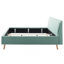 Meise.möbel Lit capitonné Frieda - Tissu Stenja: Océan - 140 x 200cm - Marron - Sans espace de rangement -Lits & literie Soldes 1000316969 220823 061 DETAILS P000000001000316969