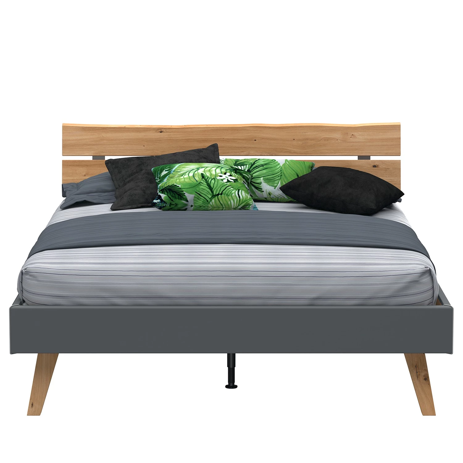 Neue Modular Lit Helsinki - Imitation chêne sauvage / Graphite - 180 x 200cm 3 Neue Modular Lit Helsinki - Imitation chêne sauvage / Graphite - 180 x 200cm – Image 3