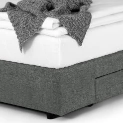 Loftscape Lit boxspring Runner II - Avec éclairage - Tissu Kora: Gris -Lits & literie Soldes 1000329001 220203 15534000060 DETAILS P000000001000329001