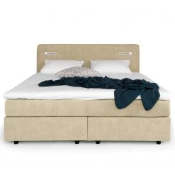 Loftscape Lit boxspring Speedy III - Avec éclairage - Microfibre Senga: Beige - D4 ferme -Lits & literie Soldes 1000329067 220203 16364800030 DETAILS P000000001000329067