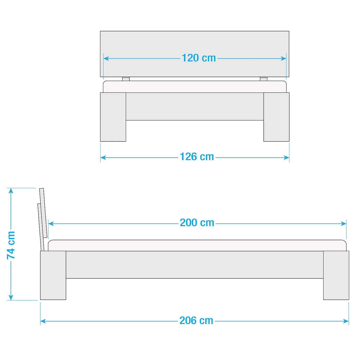 Neue Modular Lit Perleto - 120 x 200cm 7 Neue Modular Lit Perleto - 120 x 200cm – Image 7