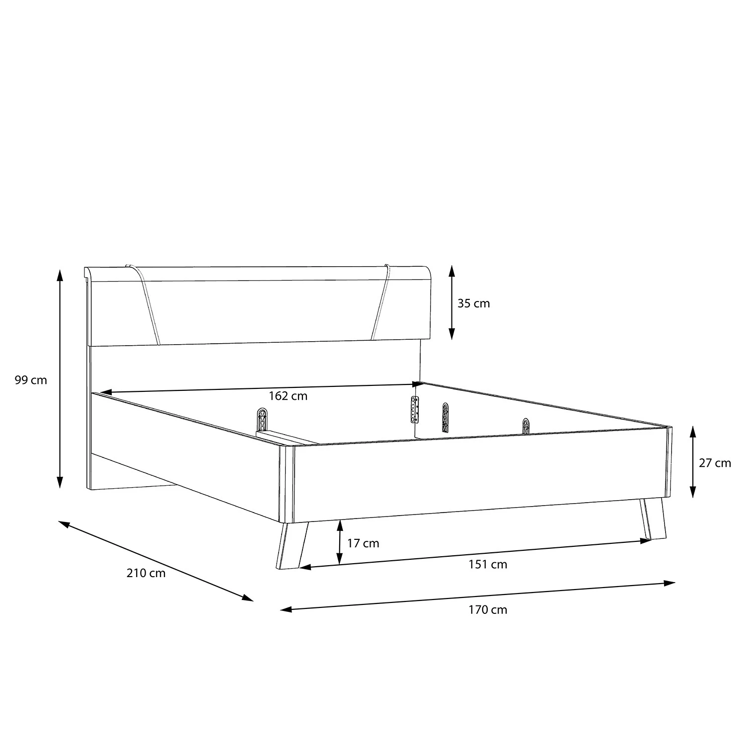 Loftscape Cadre de lit Pisa 3 Loftscape Cadre de lit Pisa – Image 3