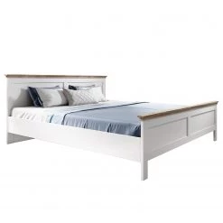 Loftscape Lit Emmanuela - Imitation chêne blanc - 160 x 200cm