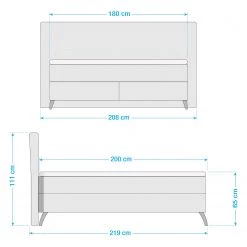 Loftscape Lit boxspring Myrberg - Anthracite -Lits & literie Soldes 1000340268 220506 500 SKETCH DETAILS P000000001000340268 sketch