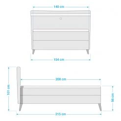 Loftscape Lit boxspring Ramberg - Gris -Lits & literie Soldes 1000340278 220506 500 SKETCH DETAILS P000000001000340278 sketch