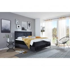 Meise.möbel Lit boxspring La Maison - Noir - 200 x 200cm - D3 medium -Lits & literie Soldes 1000342765 220420 021 MOOD DETAILS P000000001000342765 mood