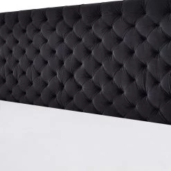 Meise.möbel Lit boxspring La Maison - Noir - 200 x 200cm - D3 medium -Lits & literie Soldes 1000342765 220420 070 DETAILS P000000001000342765