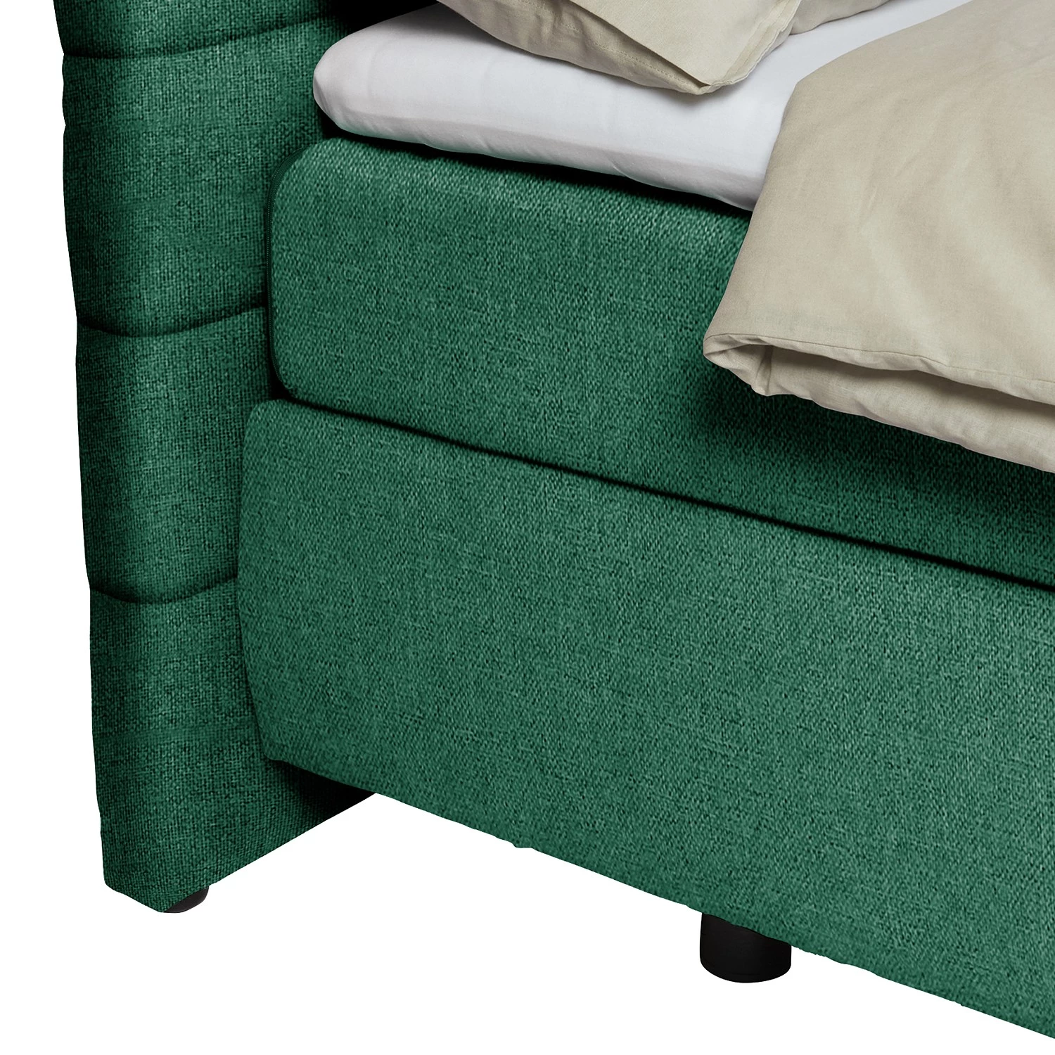 Tom Tailor Lit boxspring Soft Lines Box - Tissu TBO616 soft emerald - 160 x 200cm - D2 souple 5 Tom Tailor Lit boxspring Soft Lines Box - Tissu TBO616 soft emerald - 160 x 200cm - D2 souple – Image 5