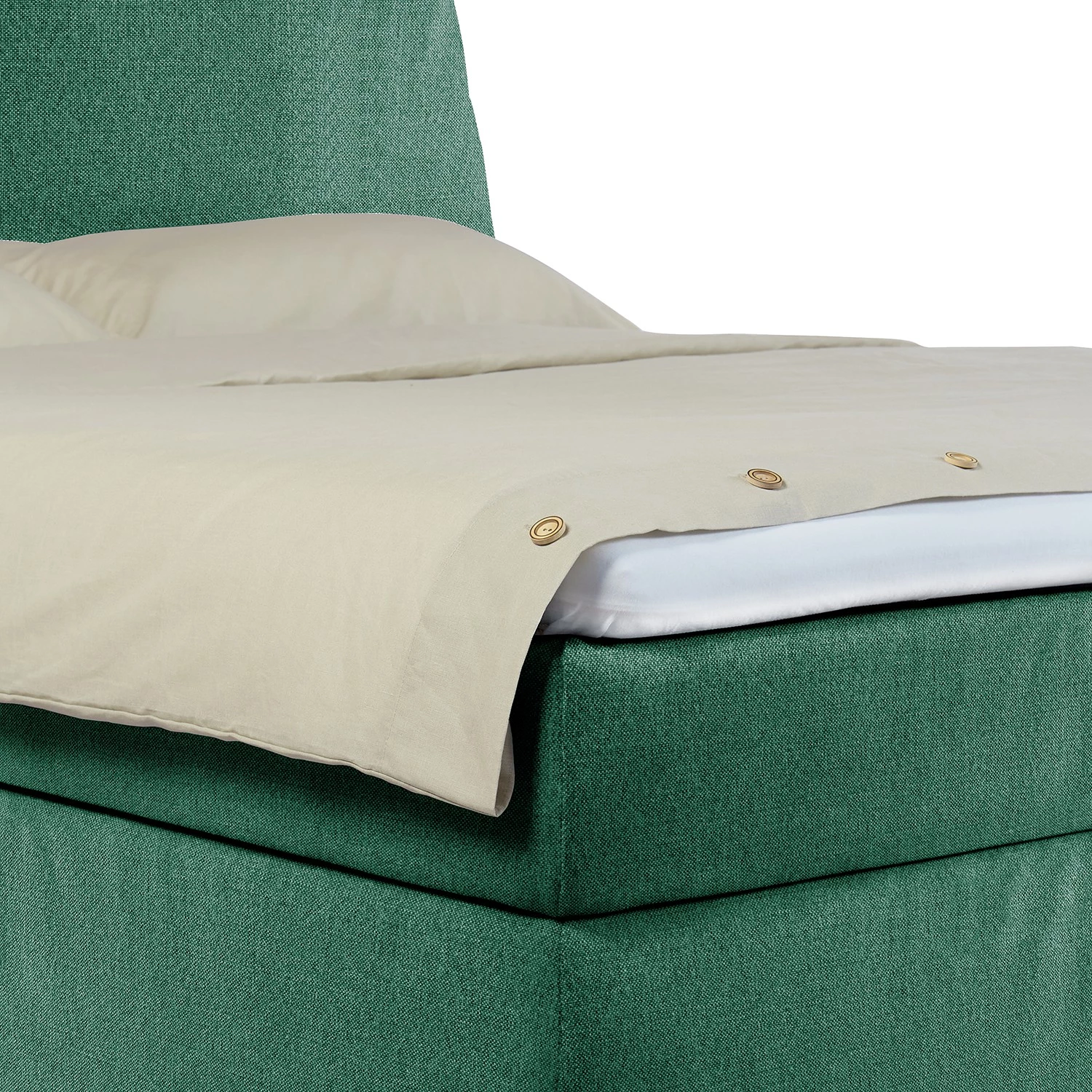Tom Tailor Lit boxspring Soft Lines Box - Tissu TBO616 soft emerald - 160 x 200cm - D2 souple 6 Tom Tailor Lit boxspring Soft Lines Box - Tissu TBO616 soft emerald - 160 x 200cm - D2 souple – Image 6
