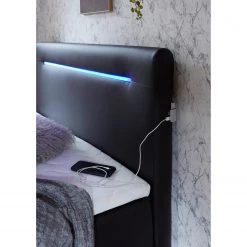 Meise.möbel Lit boxspring Sunshine - Noir - 140 x 200cm -Lits & literie Soldes 1000343744 220420 024 MOOD DETAILS P000000001000343744 mood