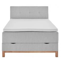 Meise.möbel Lit boxspring Catania - Tissu Meara: Gris clair - 120 x 200cm -Lits & literie Soldes 1000347465 220505 033 DETAILS P000000001000347465