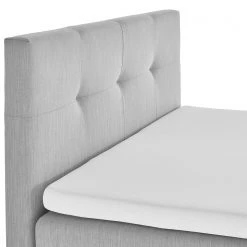 Meise.möbel Lit boxspring Catania - Tissu Meara: Gris clair - 120 x 200cm -Lits & literie Soldes 1000347465 220505 034 DETAILS P000000001000347465