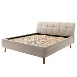 Meise.möbel Lit capitonné Mila II - Beige - 160 x 200cm -Lits & literie Soldes 1000350949 220622 033 DETAILS P000000001000350949