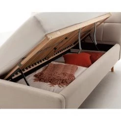 Meise.möbel Lit capitonné Mila II - Beige - 160 x 200cm -Lits & literie Soldes 1000350949 220622 042 DETAILS P000000001000350949