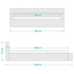 Neue Modular Lit Vedano - 160 x 200cm -Lits & literie Soldes 1000356559 220824 500 SKETCH DETAILS P000000001000356559 sketch