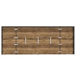 Loftscape Lit et chevets Huy - Éclairage intégré - Imitation pin des Alpes / Noir - 180 x 200cm -Lits & literie Soldes 1000363078 220819 070 DETAILS P000000001000363078