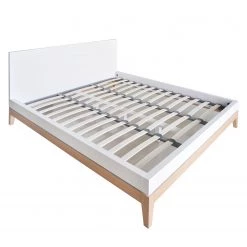 Mørteens Lit Lindholm II - Blanc mat - 180 x 200cm -Lits & literie Soldes bett lindholm ii mattweiss 160 x 200cm 3596689