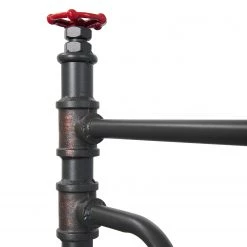 Neue Modular Lit Water Pipe -Lits & literie Soldes bett water pipe stahl schwarz kupfer 120 x 200cm 4891788