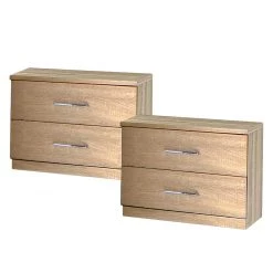 Wimex Lit Yukon - Imitation chêne brut de sciage - 140 x 200cm -Lits & literie Soldes bettanlage tulloch 3 teilig eiche montana dekor 180 x 200cm eiche sonoma dekor 4665760