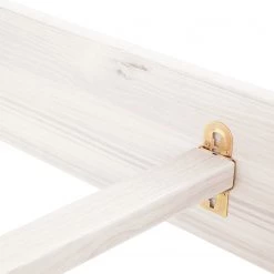 Ridgevalley Lit Nayok - Blanc vieilli -Lits & literie Soldes bettgestell nayok pinie teilmassiv altweiss 3526609