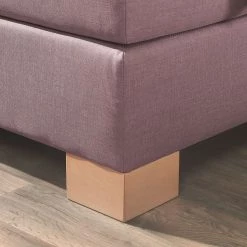 Ridgevalley Lit boxspring Bottna - Rose vieilli - 100 x 200cm - Matelas à ressorts bombés ensachés - D2 souple -Lits & literie Soldes boxspringbett bottna strukturstoff 100 x 200cm h2 bis 80 kg bonellfederkernmatratze altrosa 4302572