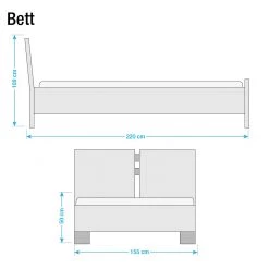 Loftscape Lit boxspring Cavan - Blanc - 140 x 200cm - Matelas de mousse froide - D3 medium -Lits & literie Soldes boxspringbett cavan kunstleder 140 x 200cm h3 ab 80 kg kaltschaummatratze weiss 1811806