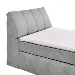Loftscape Lit boxspring Fenor (avec coffre de lit) - Tissu - Gris lumineux -Lits & literie Soldes boxspringbett fenor webstoff lichtgrau 4402340