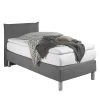 Loftscape Lit boxspring Hedensted - Gris - 100 x 200cm - Matelas de mousse froide - D3 medium