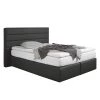 Loftscape Lit boxspring Ingebo - Noir - 140 x 200cm - Matelas de mousse froide - D3 medium