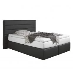 Loftscape Lit boxspring Ingebo - Noir - 140 x 200cm - Matelas de mousse froide - D3 medium