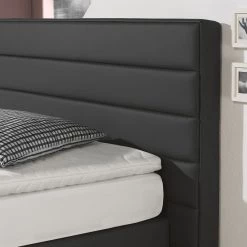 Loftscape Lit boxspring Ingebo - Noir - 140 x 200cm - Matelas de mousse froide - D3 medium 9 Loftscape Lit boxspring Ingebo - Noir - 140 x 200cm - Matelas de mousse froide - D3 medium -Lits & literie Soldes boxspringbett ingebo kunstleder 140 x 200cm h2 bis 80 kg bonellfederkernmatratze schwarz 4302756