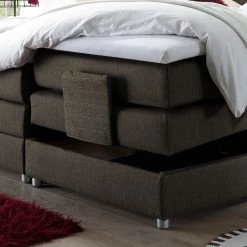 Loftscape Lit boxspring Jamana - Havanne 9 Loftscape Lit boxspring Jamana - Havanne -Lits & literie Soldes boxspringbett jamana motorisch verstellbar inkl topper webstoff grau 4936300